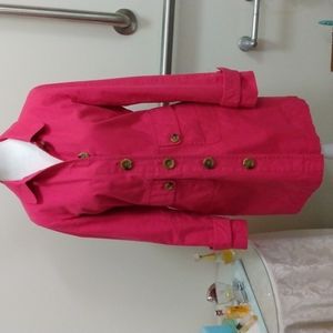 GAP size small women's pink trenchcoat.  EUC.